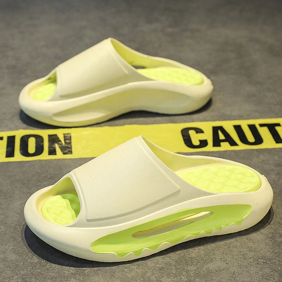 Hàng mới đến Nam Dép đi trong nhà Đúng mốt , Linh hoạt , Giải trí , Và Thể thao Trong nhà/Ngoài trời Chống trượt Dép tông Với Đế mềm - Màu be - Xem 1