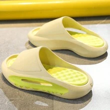 Hàng mới đến Nam Dép đi trong nhà Đúng mốt , Linh hoạt , Giải trí , Và Thể thao Trong nhà/Ngoài trời Chống trượt Dép tông Với Đế mềm - Màu be - Xem 5