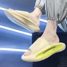 Hàng mới đến Nam Dép đi trong nhà Đúng mốt , Linh hoạt , Giải trí , Và Thể thao Trong nhà/Ngoài trời Chống trượt Dép tông Với Đế mềm - Màu be - Xem 9