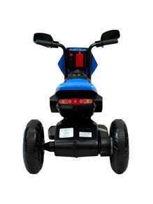 THE BABY SHOP Rideable Motorcycle For Children 3 Wheels Sound, Light 6V - Blue - View 4