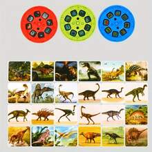 可愛的卡通恐龍投影燈-讓孩子晚上在學習中玩樂！聖誕節、萬聖節、感恩節禮物 - 綠色 - 查看 5