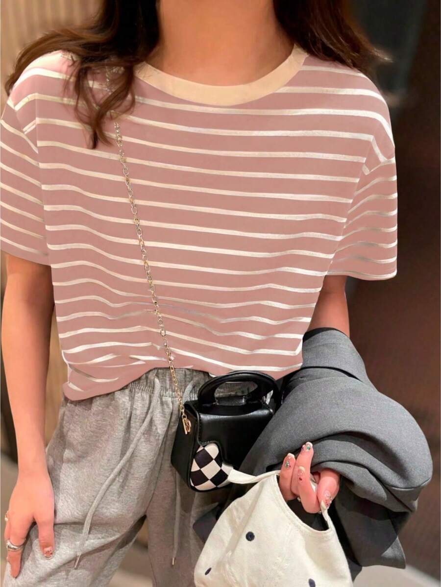 K&K FASHION Women T-Shirts - Rusty Rose - View 1