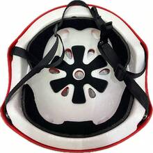 CASCO CON PROTECCION DE RODILLAS PARA JUVENIL - Rojo - Ver 5