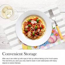 4pcs Con thỏ Cà rốt Cúp Màu hồng Kẻ sọc Trâu lễ Phục sinh 12x18 Inch Theo mùa Mùa Xuân Thảm trải bàn Cho bữa tiệc Phòng bếp Ăn uống Đồ trang trí - Nhiều màu - Xem 4