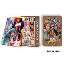 One Piece Lomo Card Set: 30pcs/60pcs/92pcs Double-Sided High Definition Color Printing Photocard With Stickers And Bookmarks - Pirates-multicolor - View 4
