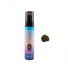 髮用蕾絲假髮染劑噴霧,防水速乾不殘留蕾絲染劑融合型噴霧染劑,適用於髮用蕾絲假髮,可遮蓋染過色的頭髮泡沫染劑 - 深灰色 - 查看 2