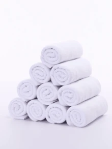 3pcs/Set Ultra-Fine Fiber Towel Set For Beauty Salon, Barber Shop, Bathing, Etc. - White - View 3