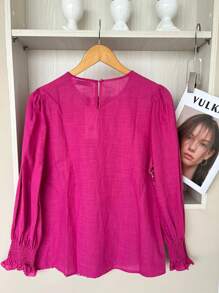 Women Blouses - 紅色 - 查看 2