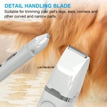 Dog Shaver Clippers 4 In 1 Dog Grooming Kit Clippers Electric Pet Hair Trimmer Low Noise Pet Shaver USB Rechargeable Pet Clippers For Small & Medium Dogs Cats