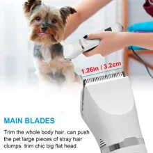 Dog Shaver Clippers 4 In 1 Dog Grooming Kit Clippers Electric Pet Hair Trimmer Low Noise Pet Shaver USB Rechargeable Pet Clippers For Small & Medium Dogs Cats