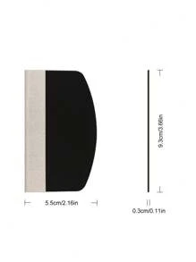 通用柔软触感多用途气泡去除工具，适用于手机屏幕保护膜安装，适合生日、家人、朋友的礼物，防水防震防摔防刮防指纹全覆盖 - 黑色 - 查看 2