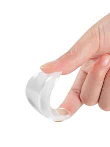 1pair Nylon EVA Athletic Arch Support Insoles, Half Insole - Clear - View 4