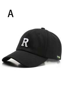 1pc Unisex Embroidered Capital Letter R Fashion Baseball Cap - Multicolor - View 14