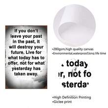 1 Miếng Truyền cảm hứng tranh sơn dầu Treo tranh Trang trí Áp phích Đối với Nhà  Văn phòng , Nhà nông , Quán bar , Cà phê , Phòng bếp , Phòng khách , Phòng ngủ - Món quà tốt nhất Cho nam giới & NỮ - Rời khỏi Của bạn - Đen và trắng - Xem 8