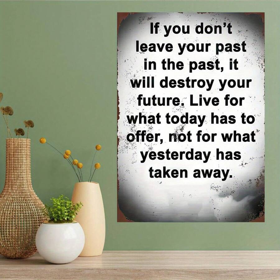 1 Miếng Truyền cảm hứng tranh sơn dầu Treo tranh Trang trí Áp phích Đối với Nhà  Văn phòng , Nhà nông , Quán bar , Cà phê , Phòng bếp , Phòng khách , Phòng ngủ - Món quà tốt nhất Cho nam giới & NỮ - Rời khỏi Của bạn - Đen và trắng - Xem 1