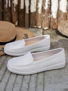 Women's Wedge Heel Thick Sole Pvc Beach Sandals, Summer, Anti-Slip, Breathable, For Work