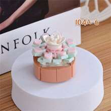 Diy Mini Blocks With Simulation Flower Pot Model For Adult Home Decor, Creative Eternal Life Plant Potting Blocks For Indoor Decoration, Creative Little Particle Plants Assembly Building Blocks Puzzle Toy, Birthday & Valentine's Day Gifts Room Decoration