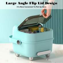 Portabiberones De Secado De Espacio Ahorrador Con Tapa Y Protección Anti-polvo Para Almacenamiento De Cubiertos Y Biberones De Bebé, Ideal Para Usar En El Hogar, Cocina Y Viajes - Blanco - Ver 3