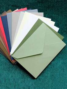 5pcs/10pcs Envelope Set, Vintage & Artistic Japanese-Ins Simple Love Letter Bag Handwritten High-End Stationery With Office Envelope, Perfect For Gift Card, Bank Card, Id Storage, Letters, Cards,Christmas