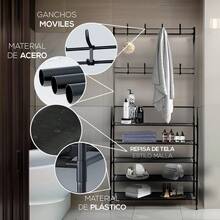 COAT RACK ORGANIZER WITH SHOE RACK TUBULAR RACK - Black - View 5