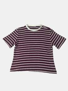 K&K FASHION Women T-Shirts - 酒紅色 - 查看 3