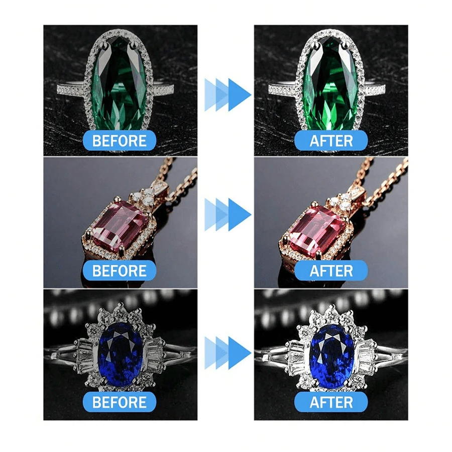1pc Jewelry Cleaner Cleaning Rhinestone Ring Necklace Gold Cleaning