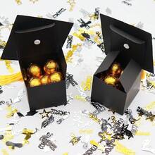 10pcs/30pcs Graduation Cap Shaped Candy Boxes For Party, Used As Graduation Decoration Gift Candy Boxes - Black - View 5