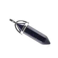 1入組天然寶石石英粉紅水晶六邊形擺錘光環吊墜魅力diy珠寶項鍊配件