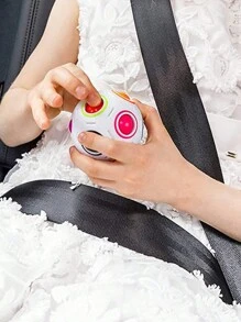 12-Hole Rainbow Cube Fidget Puzzle Toy, Random Pattern Packaging, Possible Color Variation Due To Fabric Surface Differences