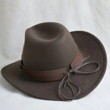 1頂時尚西部風牛仔帽,男士適用,適合日常穿著 - A - 查看 9