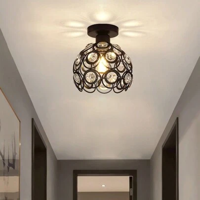 適用於走廊、客廳、臥室的吊燈,現代簡約的水晶吊燈,適用於走廊、門廳、樓梯間、餐廳,不包含燈泡