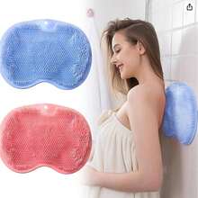 1 pieza de cepillo de baño holgado, cepillo de baño de silicona multifuncional de espalda, herramienta de limpieza y masaje corporal - Multicolor - Ver 2