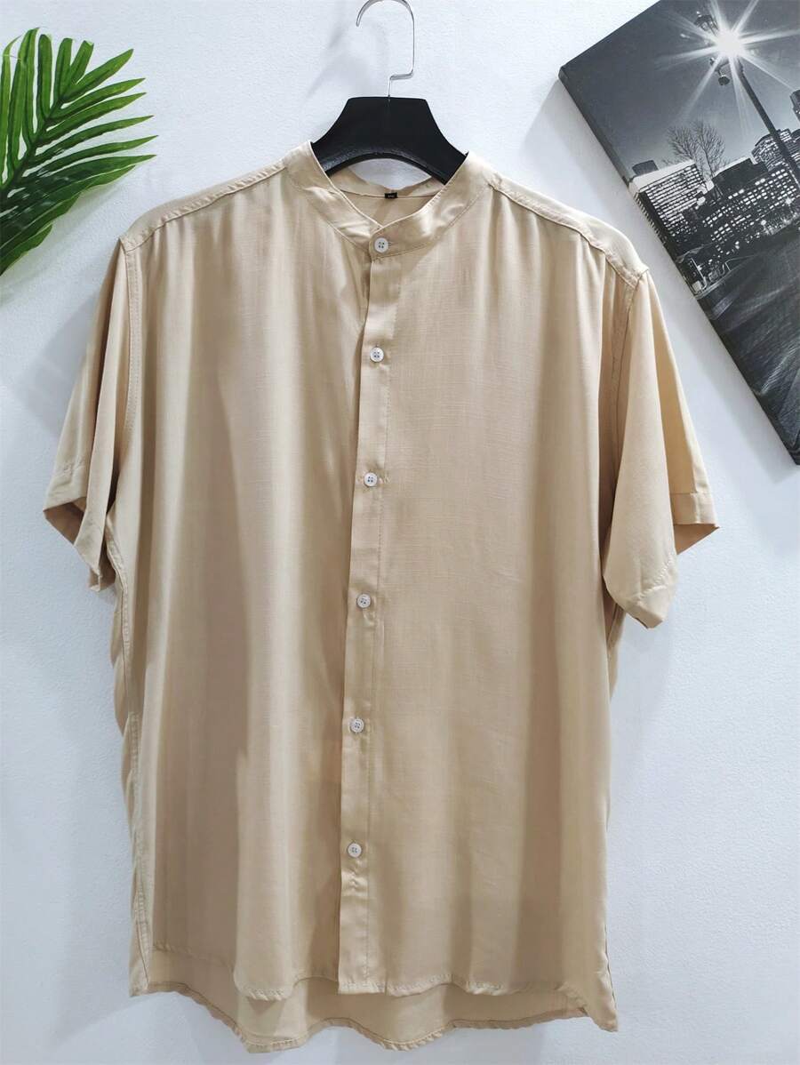 Men Shirts - Apricot - View 1