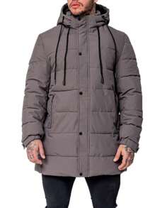 Men Winter Coats - Khaki - View 1