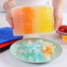 1pc 160-Cavity Silicone Colorful Ice Cube Tray, Suitable For Summer Ice Making - Multicolor - View 3