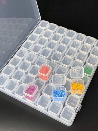 1 st/56 st 28 st mini plastic opbergdozen met grote doos, transparant deksel, voor sieradenorganizers om kralen, oorbellen, knutselaccessoires, etui, etui en schooltas te verzamelen