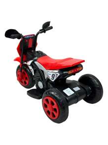 THE BABY SHOP Rideable Motorcycle For Children 3 Wheels Sound, Light 6V - Red - View 5