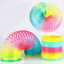 1 Miếng Đầy màu sắc Cầu vồng Cuộn dây Mùa Xuân Đồ chơi - Nhiều màu - Xem 7