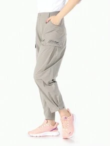 TECTOP Nữ Đi Bộ Đường Dài Quần Nhẹ Nhanh Khô Thể Thao Quần Jogger Tập Luyện Phòng Chờ Thể Thao Ngoài Trời Mặc Quần Áo Hoạt Động - Màu Khaki - Xem 4