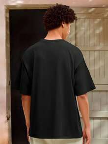 Camisa Basica Coelho Preso Camiseta Premium Algodão Unissex - Preto - Visão 2