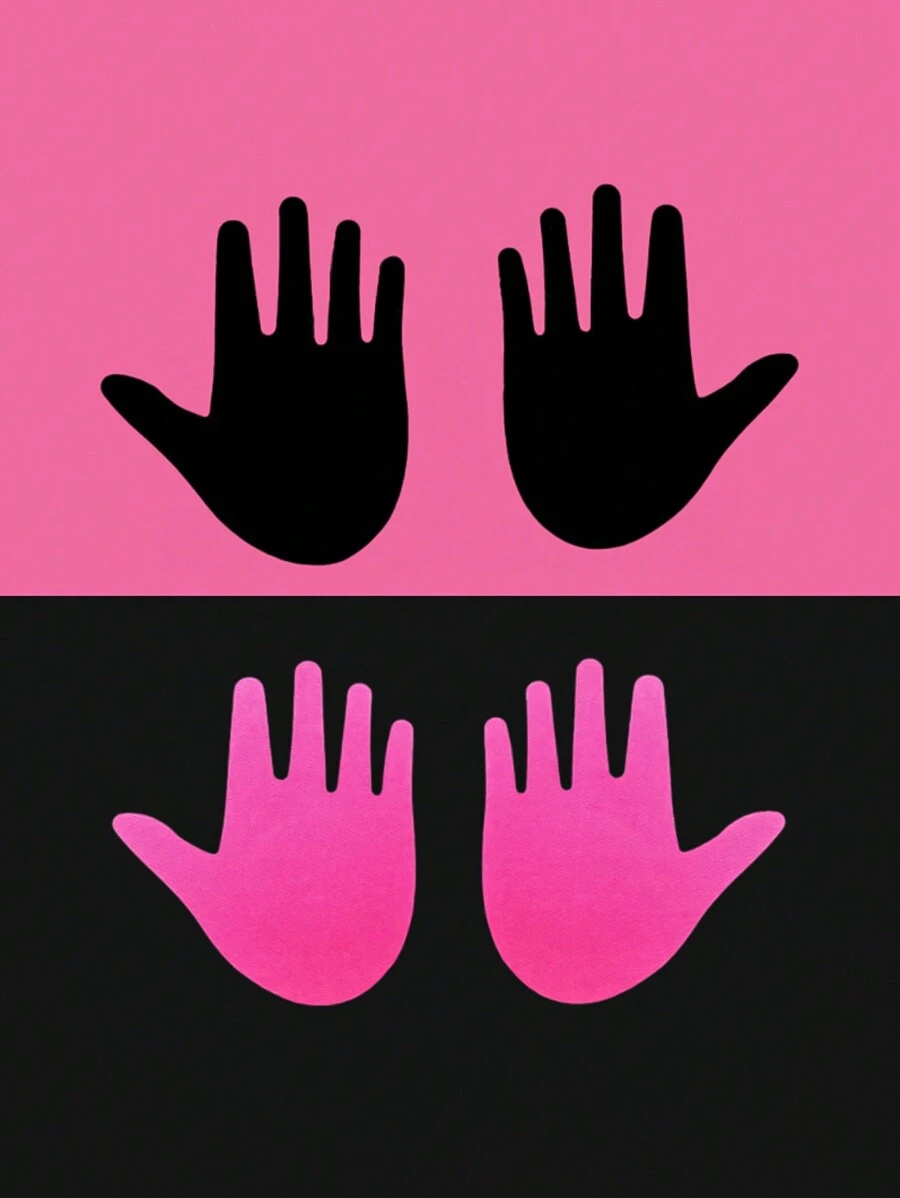 6pairs Personalized Hand Design Disposable Breathable Anti-Emptied Chest Paste - Multicolor - View 1