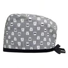 Printed Surgical Cap With Adjustable Brim, Fashionable Sporty Style Halloween - Brimmed Hat - View 9