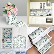 Carta Da Parati A Foglia Verde Pelabile E Adesiva Carta Da Parati Floreale Per Bagno 17.7 Pollici Carta Da Parati Vintage Per Decorazione Floreale Rimovibile In Vinile