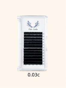 Volume Eyelash Extension Classic Individual Eyelash Extensions 1 Box Volume Eyelash Extensions Lash Extensions Mixed Tray 8-15mm - Black - View 18