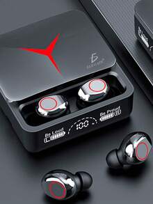 Auriculares M90 Pro Type C Bt5.3 Slide Sports,Audifonos Inalámbricos, Audífonos Deportivos, Case Cargador, Power Bank - Negro - Ver 1