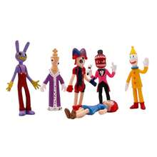 Kit 6 Figuras Circo Digital Circus Jax Pomnis Caine Raghata Kinger Kaufmo de 9 a 11 cm - Multicolor - Ver 2