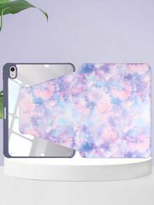 1 件扎染亚克力彩绘 360 度旋转平板电脑保护套，带笔架，防震，唤醒/睡眠功能，艺术个性化，兼容 iPad 9.7/10.2/10.5/10.9/11 英寸/第 10 代型号 - 彩色 - 查看 6