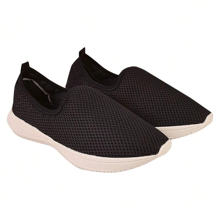 Women Wedge Sneakers - 黑色 - 查看 1