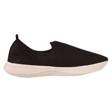 Women Wedge Sneakers - 黑色 - 查看 3