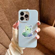 50pcs/Pack Starry Sky Cat Waterproof DIY Creative Doodle Stickers,Guitar Skateboard Water Bottles Bumper Helmet Snowboard Laptop Phone Case Fridge Door Luggage Graffiti Sticker,School Supplies,Back To School